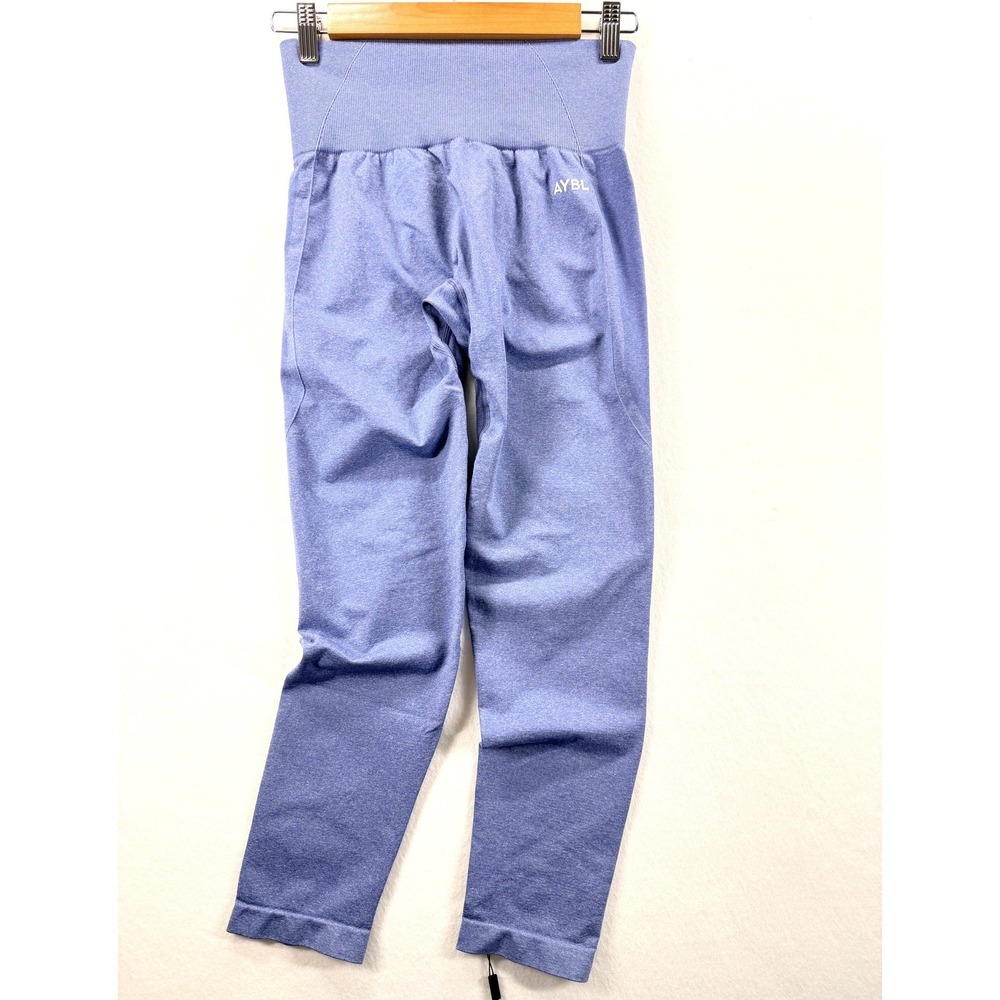 NEW AYBL Empower Seamless Leggings Blue Marl Scrunch Medium